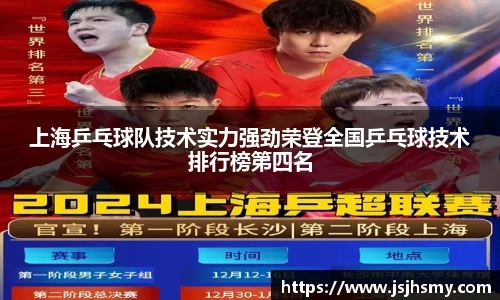 上海乒乓球队技术实力强劲荣登全国乒乓球技术排行榜第四名