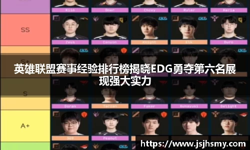 英雄联盟赛事经验排行榜揭晓EDG勇夺第六名展现强大实力